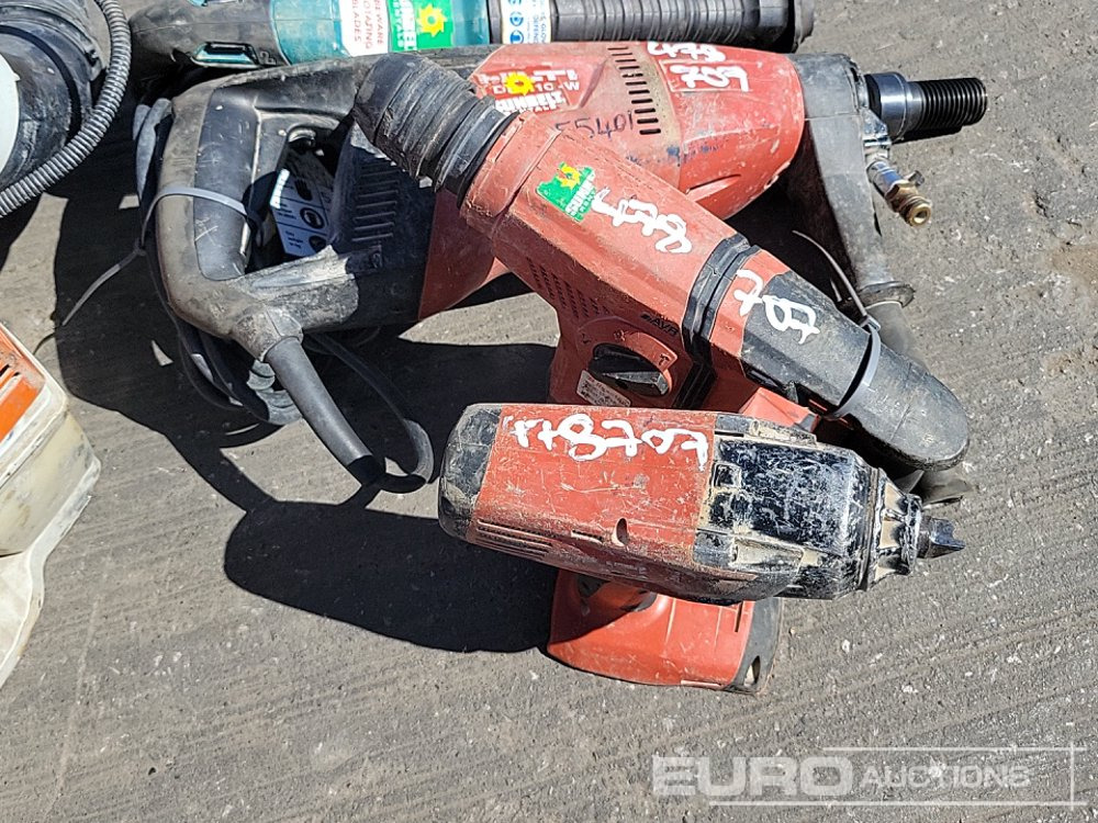 Stavební zařízení Makita Battery Reciprocating Saw, Hilti 110Volt Diamond Core Drill, Hilti Battery Hammer Drill, Hilti Battery Impact Gun, Makita 110Volt Impact Gun, Hilti Battery Drill, Stihl Petrol Backpack Leaf Blo: obrázek 16