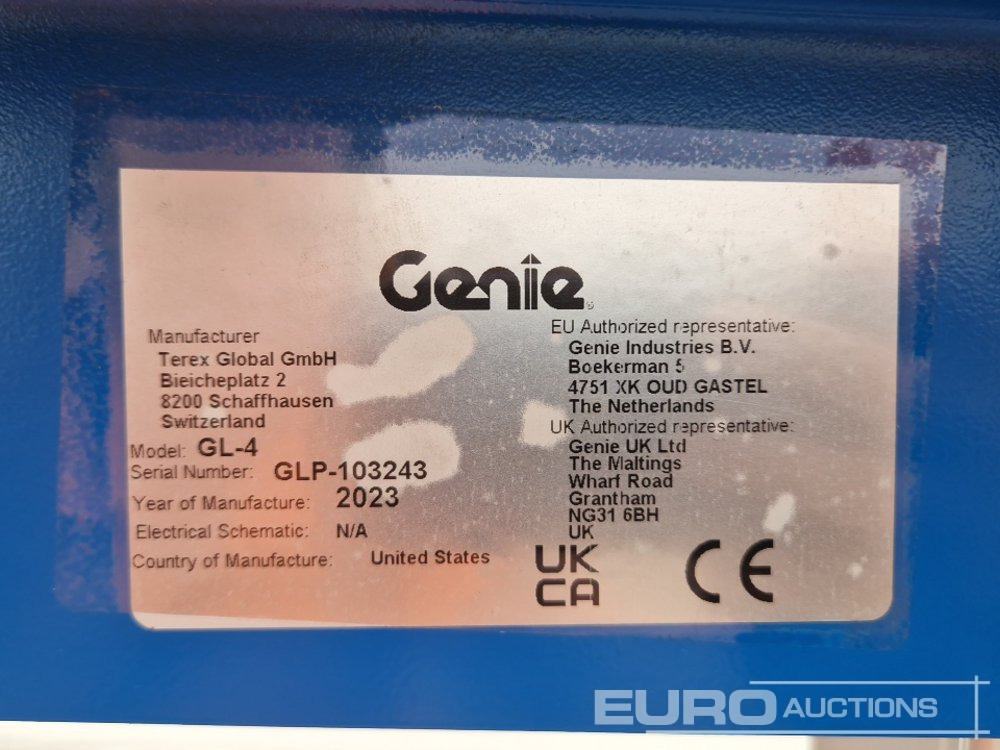 Manipulační technika Unused Genie GL-4: obrázek 19