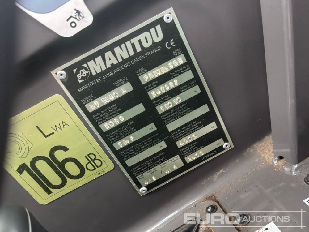 Manitou MT1840A - Teleskopický manipulátor: obrázek 5 Manitou MT1840A - Teleskopický manipulátor: obrázek 5