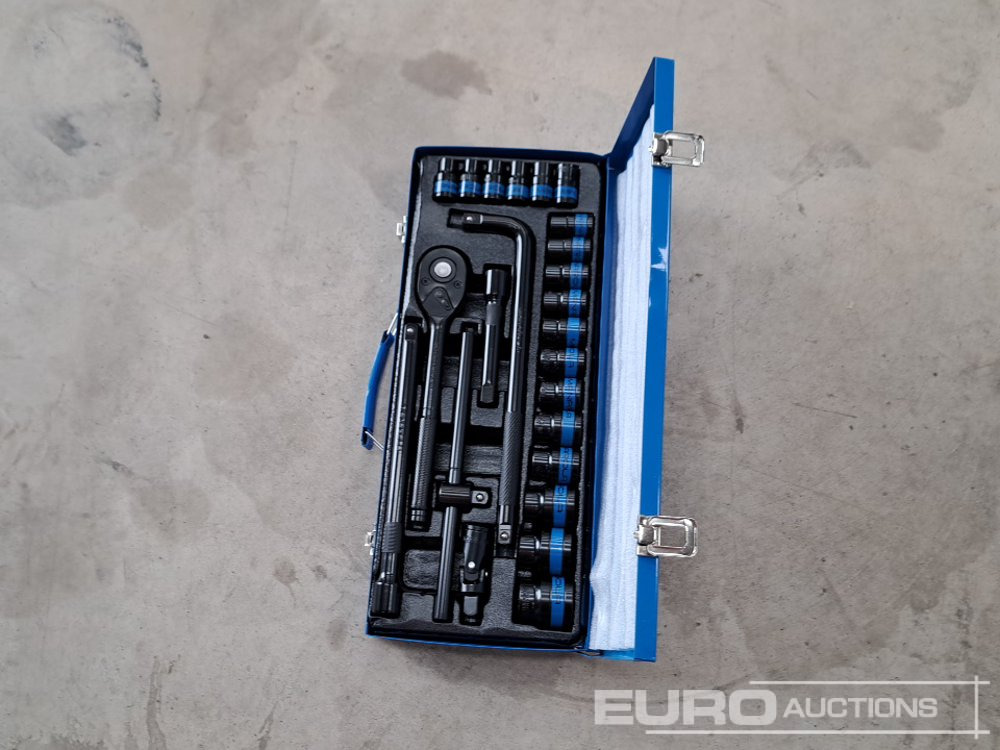 Manorola 24pc, 1/2" Impact Socket and Ratchet Set - Vybavení garáže/ Dílny: obrázek 2 Manorola 24pc, 1/2" Impact Socket and Ratchet Set - Vybavení garáže/ Dílny: obrázek 2