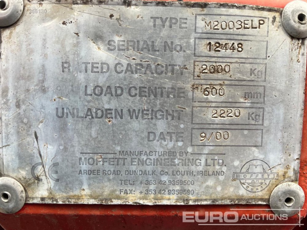 Moffett Mounty M2003 - Vysokozdvižný vozík: obrázek 5 Moffett Mounty M2003 - Vysokozdvižný vozík: obrázek 5