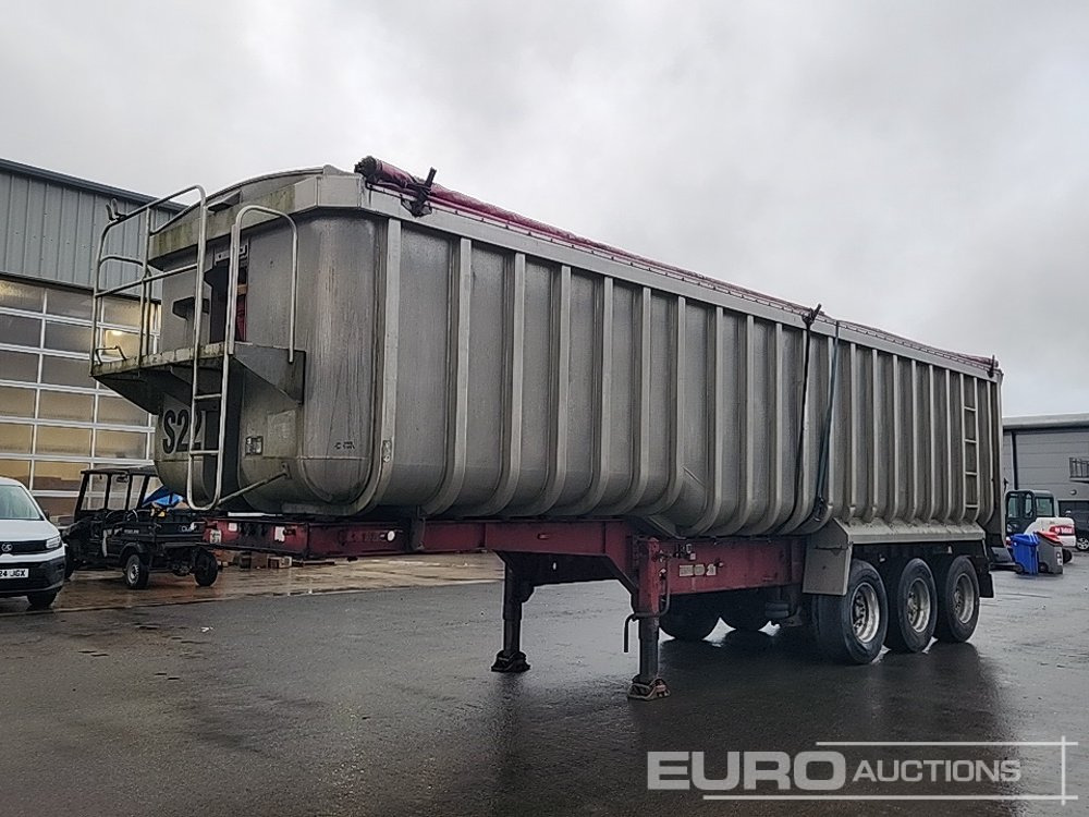 Montacon Tri Axle Bulk Tipping Trailer, Roll Over Cover - Sklápěcí návěs: obrázek 1 Montacon Tri Axle Bulk Tipping Trailer, Roll Over Cover - Sklápěcí návěs: obrázek 1