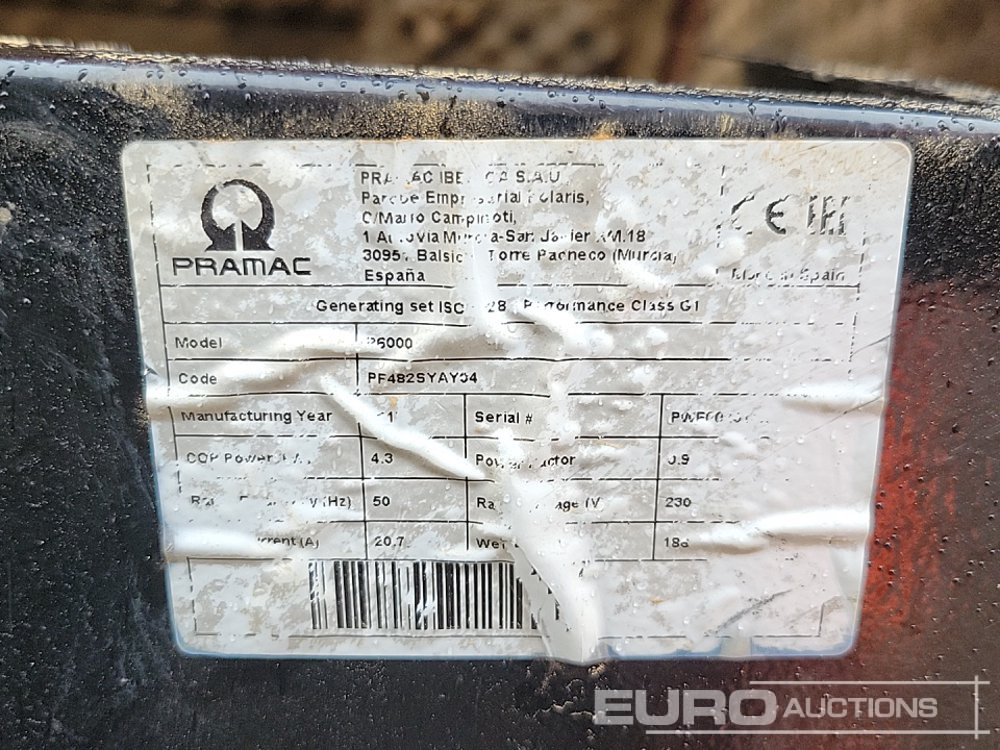 Elektrický generátor Pramac P6000: obrázek 23