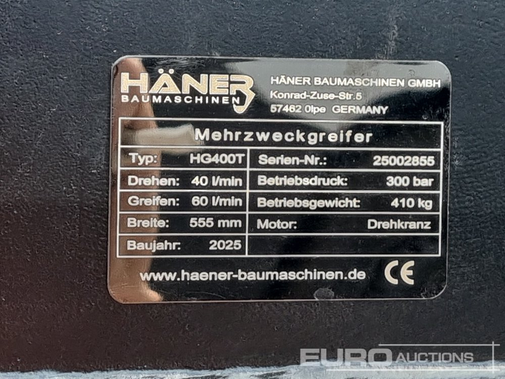 Příslušenství pro Rýpadlo Unused 2025 Haner HG400T: obrázek 21