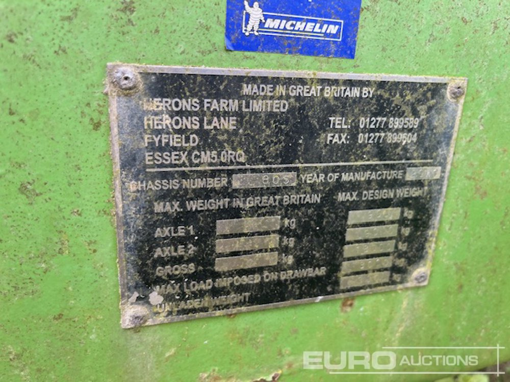 Redrock 16 Ton - Zemědělský přívěs: obrázek 4 Redrock 16 Ton - Zemědělský přívěs: obrázek 4