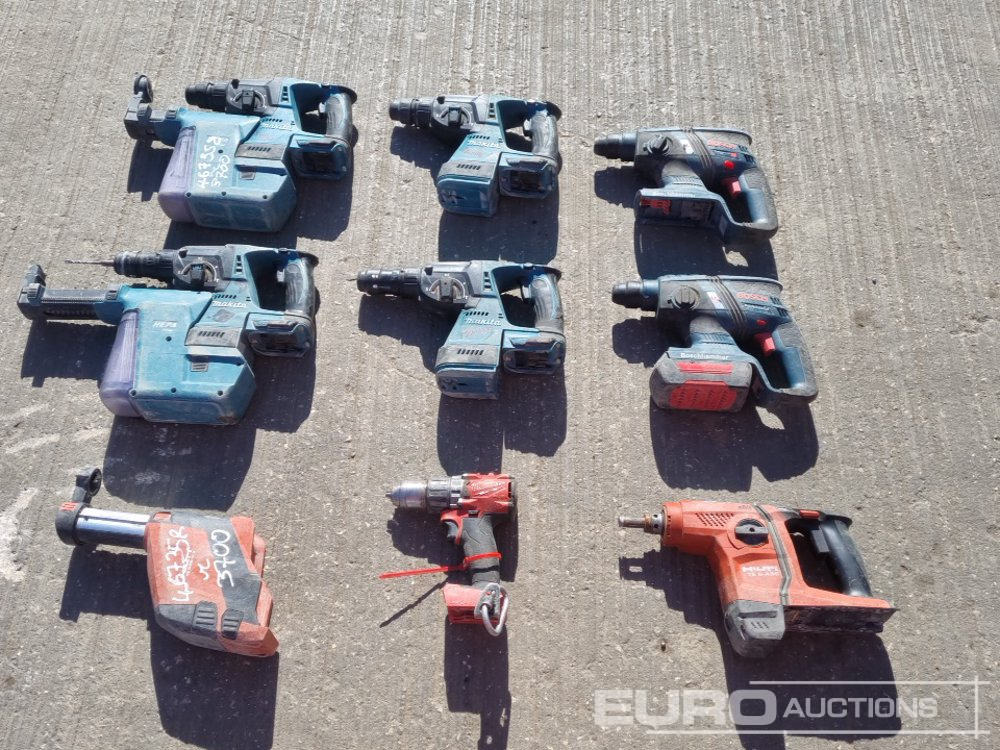 Selection of Makita, Hilti, Milwaulkee & Bosch Battery Power Tools (No Batteries) - Stavební zařízení: obrázek 1 Selection of Makita, Hilti, Milwaulkee & Bosch Battery Power Tools (No Batteries) - Stavební zařízení: obrázek 1