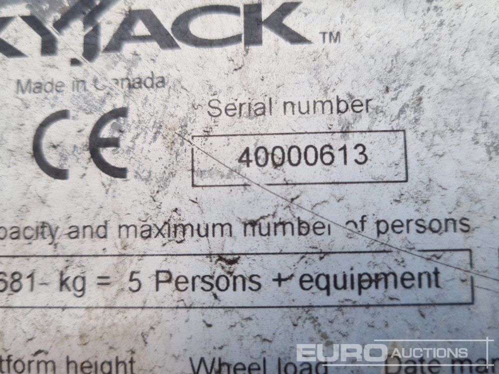 Pracovní plošina SkyJack SJ8841: obrázek 41