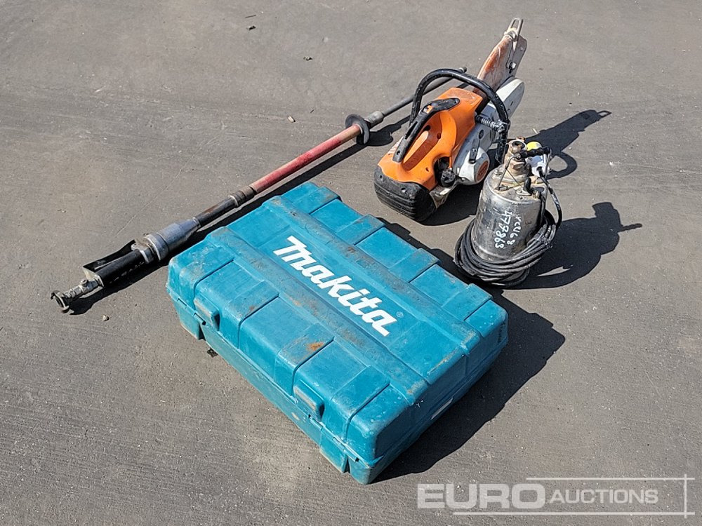 Stihl Quick Cut Saw, Makita Battery Grinder, Poker Unit Pole, 110 Volt Water Sump - Stavební zařízení: obrázek 5 Stihl Quick Cut Saw, Makita Battery Grinder, Poker Unit Pole, 110 Volt Water Sump - Stavební zařízení: obrázek 5