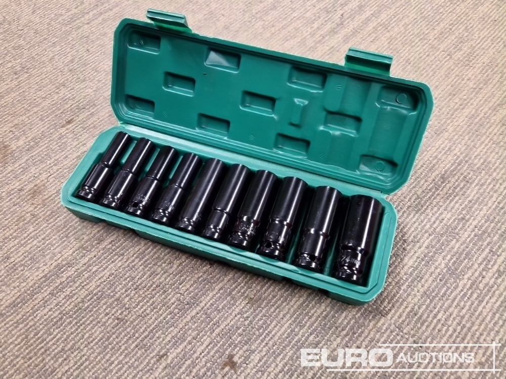 Unused 1/2" Deep Socket Set 10Pcs 10-24mm - Vybavení garáže/ Dílny: obrázek 1 Unused 1/2" Deep Socket Set 10Pcs 10-24mm - Vybavení garáže/ Dílny: obrázek 1
