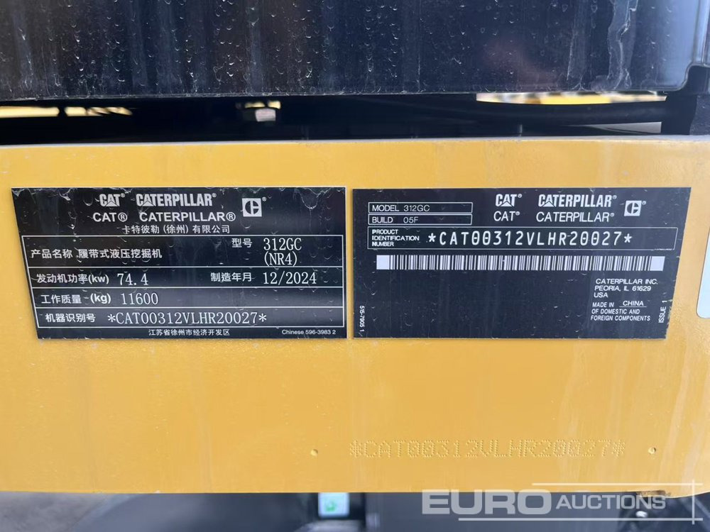 Unused 2024 CAT 312GC - Pásové rýpadlo: obrázek 3 Unused 2024 CAT 312GC - Pásové rýpadlo: obrázek 3