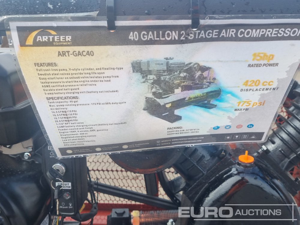 Mobilní kompresor Unused 2025 Arteer ART-GAC40: obrázek 10