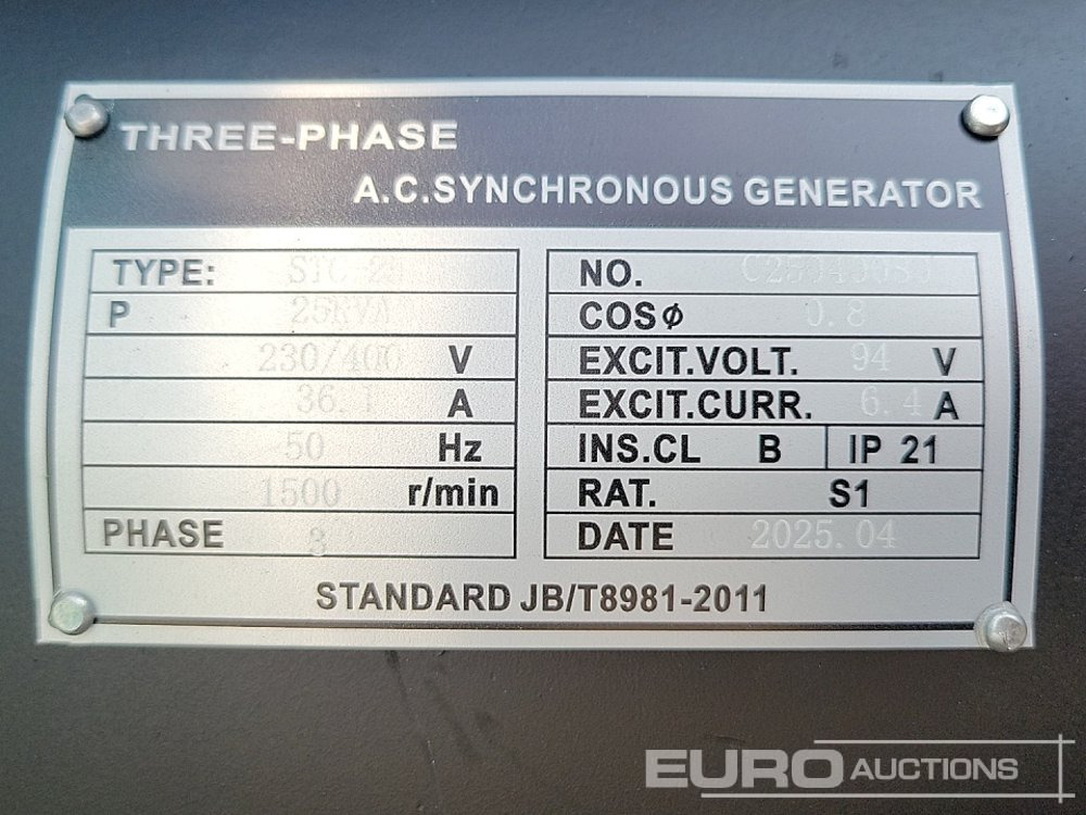 Elektrický generátor Unused 2025 Kawakenki KK25-111-SSS: obrázek 22