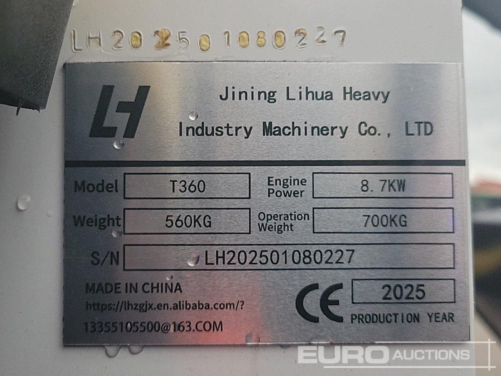 Unused 2025 LIHUA T360 - Smykový nakladač: obrázek 1 Unused 2025 LIHUA T360 - Smykový nakladač: obrázek 1