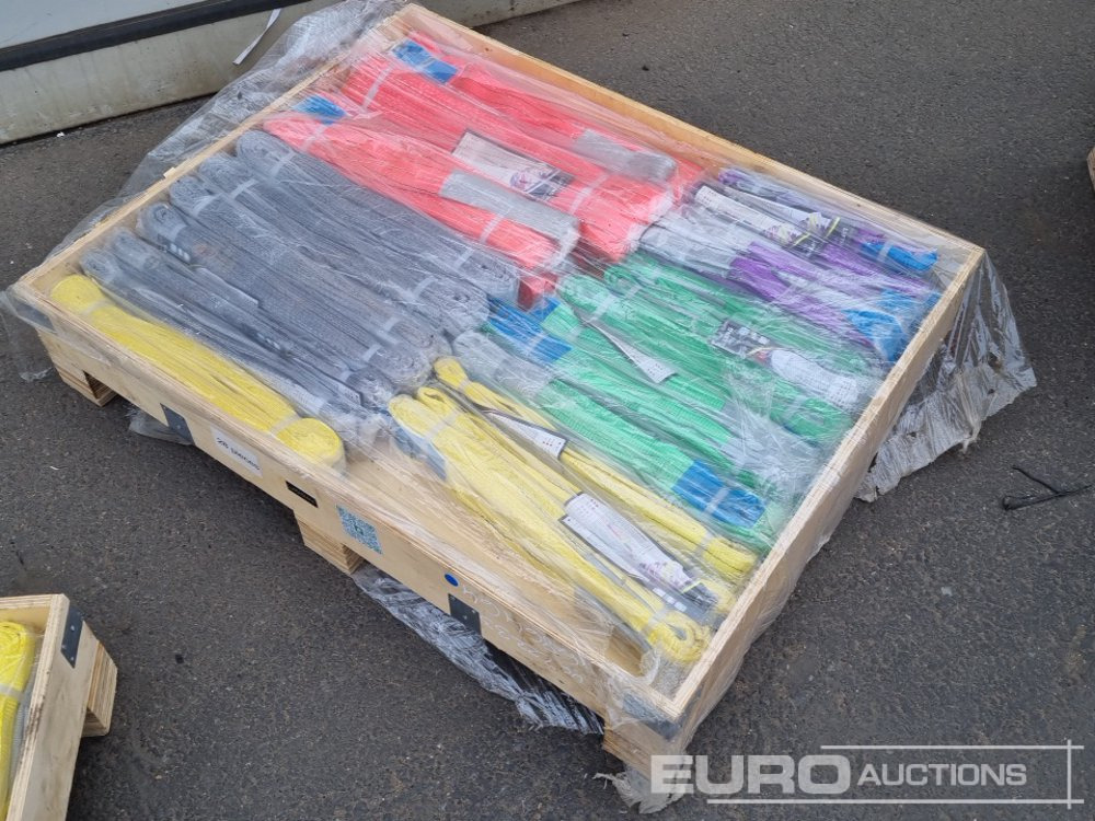 Unused 2025 Pallet of Lifting Slings - Stavební zařízení: obrázek 1 Unused 2025 Pallet of Lifting Slings - Stavební zařízení: obrázek 1