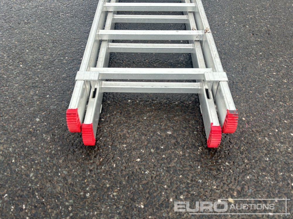 Unused 23 Rung Double Extension Aluminium Ladder, Non Slip Stabliser Bar - Vybavení garáže/ Dílny: obrázek 5 Unused 23 Rung Double Extension Aluminium Ladder, Non Slip Stabliser Bar - Vybavení garáže/ Dílny: obrázek 5