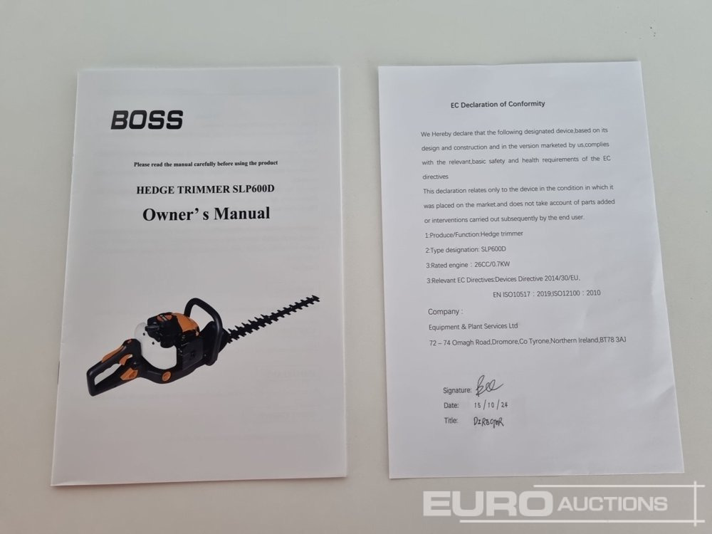 Stavební zařízení Unused Boss SLP600D: obrázek 40