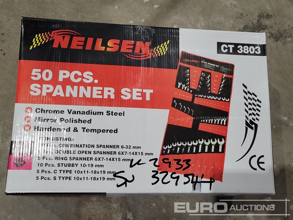 Vybavení garáže/ Dílny Unused Neilsen 50Pc Spanner Set: obrázek 11