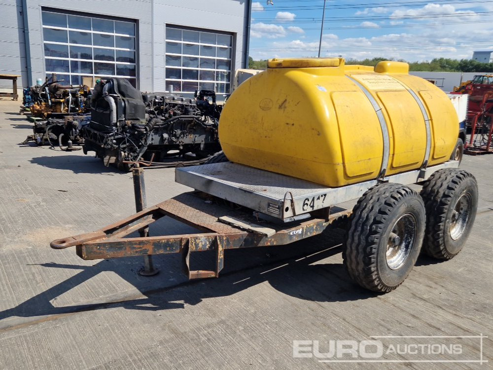Western Twin Axle Plastic Water Bowser - Skladovací nádrž: obrázek 1 Western Twin Axle Plastic Water Bowser - Skladovací nádrž: obrázek 1