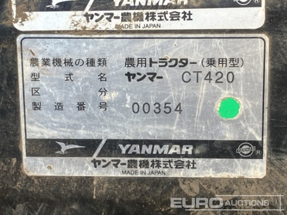 Yanmar CT420 - Traktor: obrázek 3 Yanmar CT420 - Traktor: obrázek 3