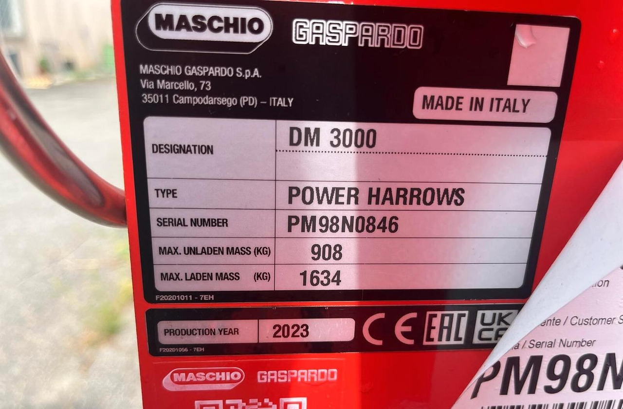 Erpice rotante nuovo Maschio DM 300 - Rotační brány: obrázek 4 Erpice rotante nuovo Maschio DM 300 - Rotační brány: obrázek 4