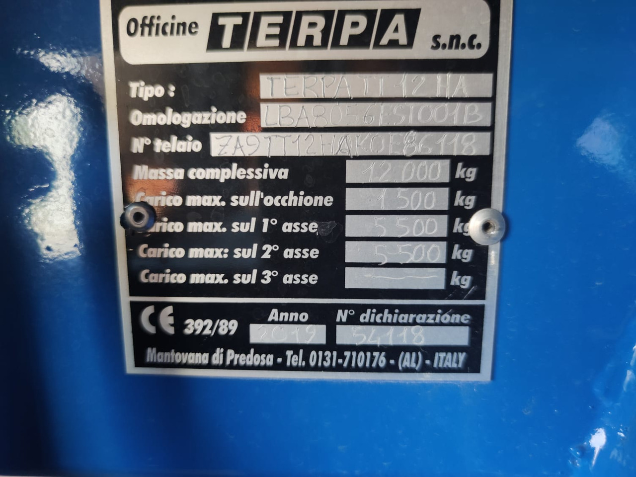 Rimorchio per vendemmia usato Terpa TT 12 HA - Zemědělský přívěs: obrázek 4 Rimorchio per vendemmia usato Terpa TT 12 HA - Zemědělský přívěs: obrázek 4