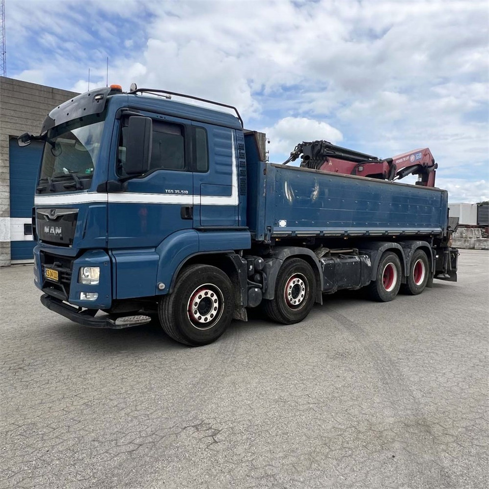 Auto s hydraulickou rukou, Nákladní automobil valníkový/ Plošinový MAN TGS 35.510 8x4 BL: obrázek 20