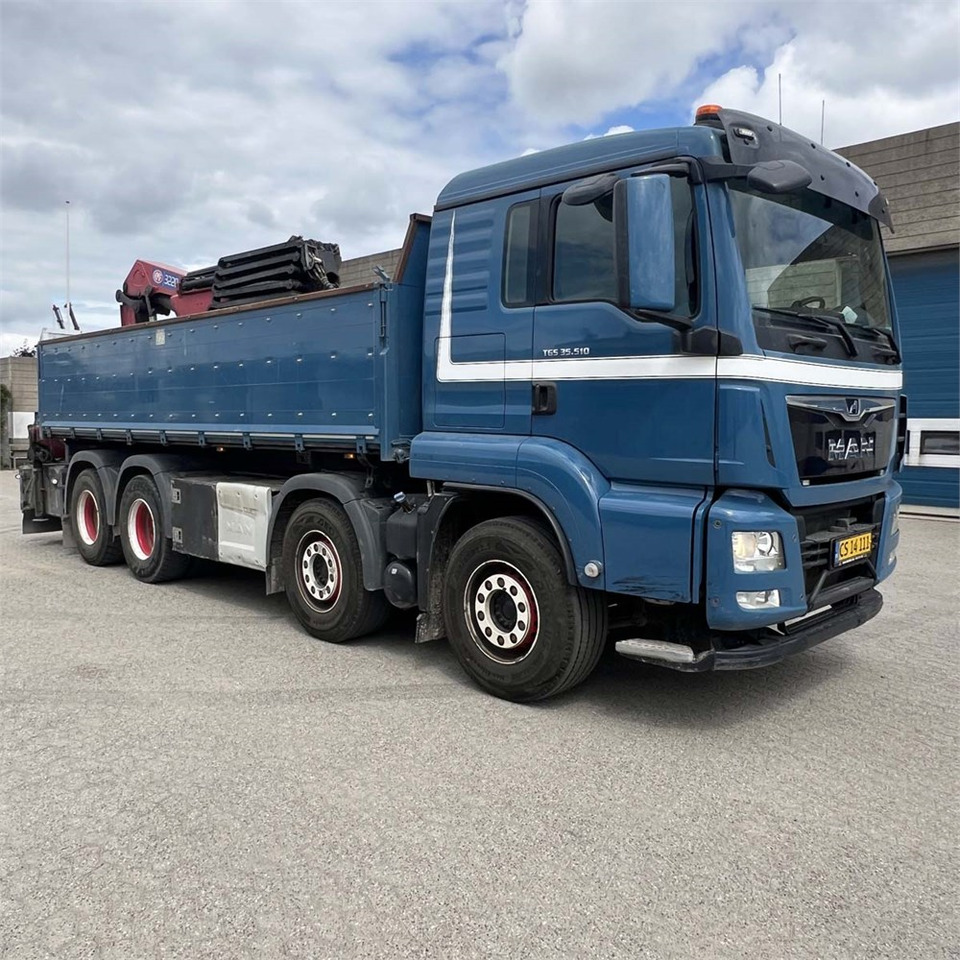 Auto s hydraulickou rukou, Nákladní automobil valníkový/ Plošinový MAN TGS 35.510 8x4 BL: obrázek 9