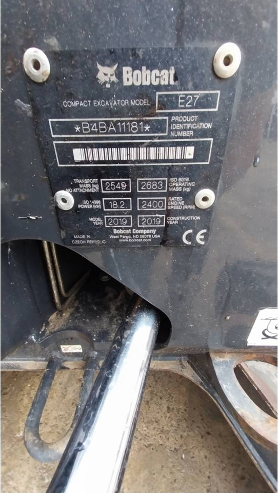 Pásové rýpadlo BOBCAT E27: obrázek 6 Pásové rýpadlo BOBCAT E27: obrázek 6