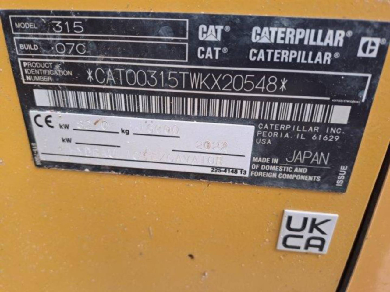 CAT 315 - Pásové rýpadlo: obrázek 5 CAT 315 - Pásové rýpadlo: obrázek 5