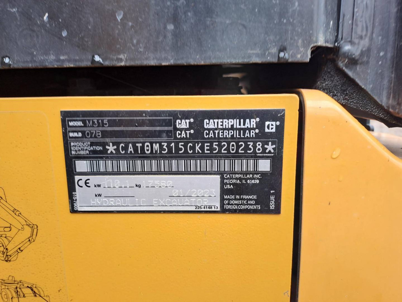 CAT M315 - Kolesové rýpadlo: obrázek 5 CAT M315 - Kolesové rýpadlo: obrázek 5