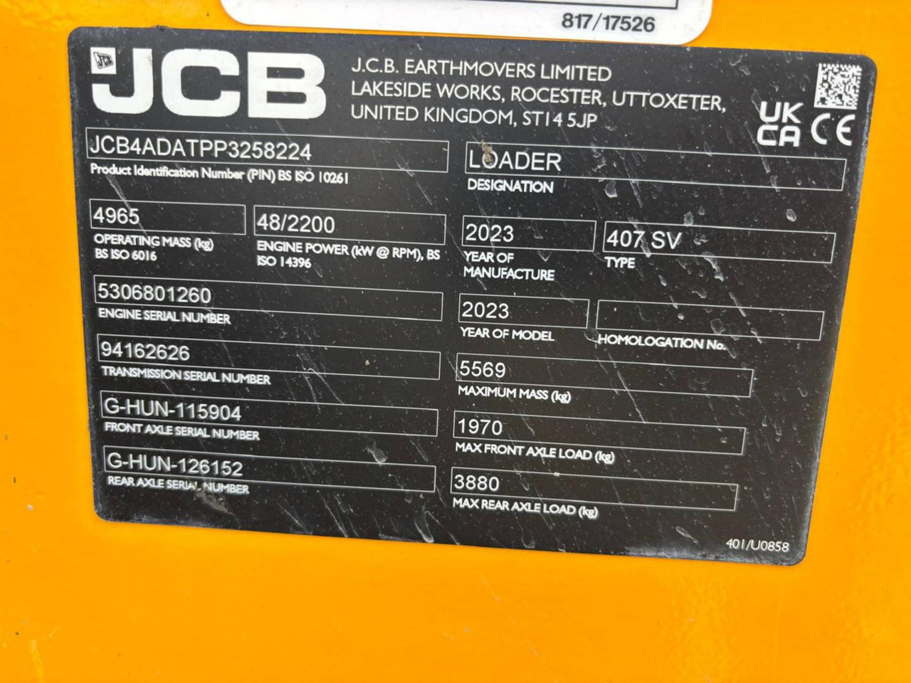 JCB 407 - Kolový nakladač: obrázek 5 JCB 407 - Kolový nakladač: obrázek 5