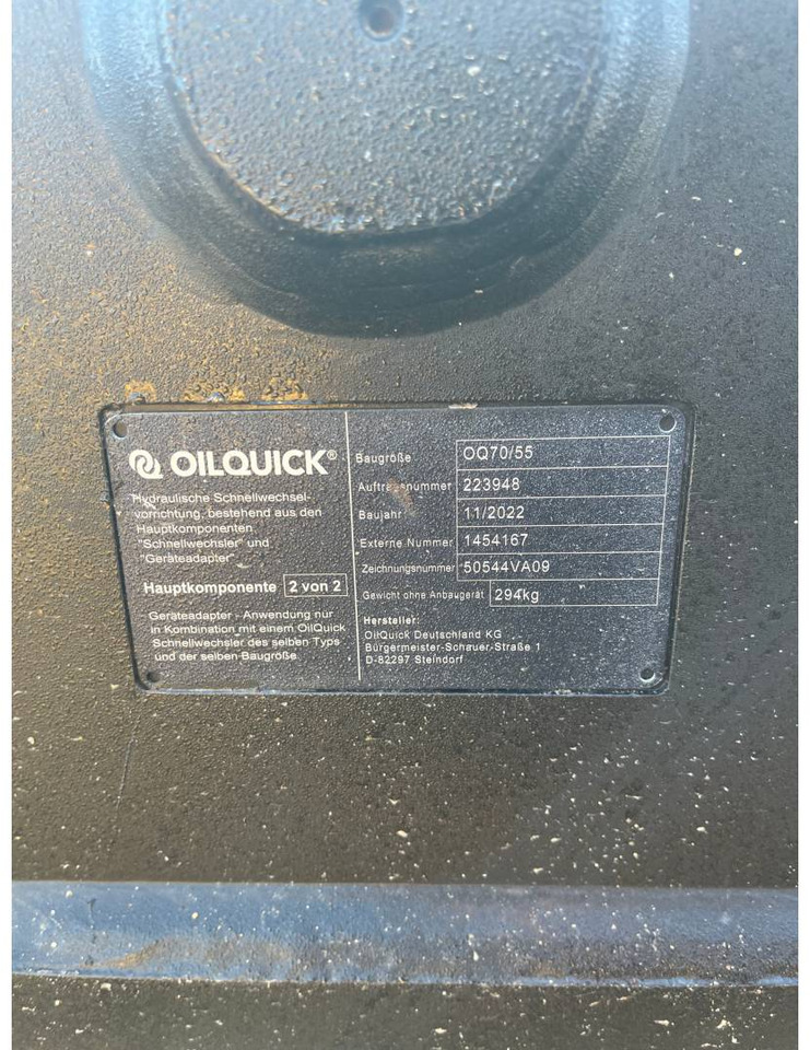 OILQUICK DEUTSCHLAND GMBH OQ70/55 - Rychloupínací pro Stavební technika: obrázek 3 OILQUICK DEUTSCHLAND GMBH OQ70/55 - Rychloupínací pro Stavební technika: obrázek 3