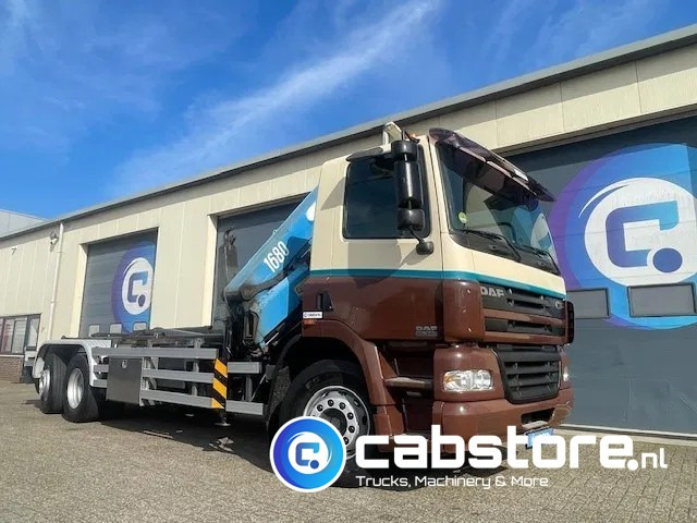 DAF CF 85.340 6X2 Euro 3 - Haakarm containersystem - Hooklift - Abrollkipper - Year 2004 - HMF 1680-K2 Crane - Grua - Ladekran - Autolaadkraan - Hákový nosič kontejnerů, Auto s hydraulickou rukou: obrázek 4 DAF CF 85.340 6X2 Euro 3 - Haakarm containersystem - Hooklift - Abrollkipper - Year 2004 - HMF 1680-K2 Crane - Grua - Ladekran - Autolaadkraan - Hákový nosič kontejnerů, Auto s hydraulickou rukou: obrázek 4