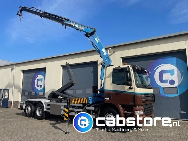DAF CF 85.340 6X2 Euro 3 - Haakarm containersystem - Hooklift - Abrollkipper - Year 2004 - HMF 1680-K2 Crane - Grua - Ladekran - Autolaadkraan - Hákový nosič kontejnerů, Auto s hydraulickou rukou: obrázek 1 DAF CF 85.340 6X2 Euro 3 - Haakarm containersystem - Hooklift - Abrollkipper - Year 2004 - HMF 1680-K2 Crane - Grua - Ladekran - Autolaadkraan - Hákový nosič kontejnerů, Auto s hydraulickou rukou: obrázek 1