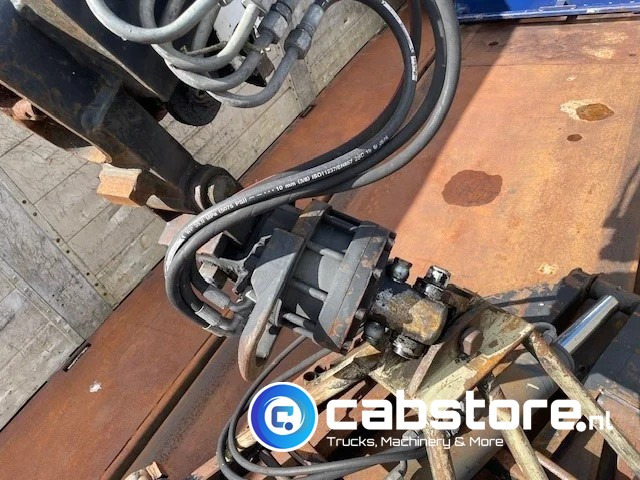 Návěs valník/ Plato Pacton T3-003 3-assige stenen oplegger 2-assen gestuurd + Kennis  Type 14.000 loopkraan - Rotator - stenenklem: obrázek 17