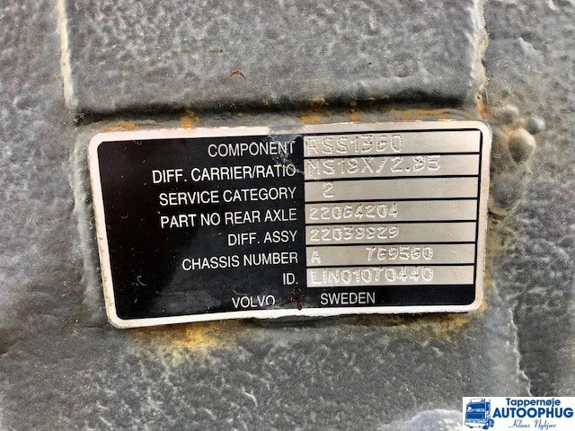Volvo RSS1360 – 2.85 OEM 22038829 - Diferenciál pro Nákladní auto: obrázek 2 Volvo RSS1360 – 2.85 OEM 22038829 - Diferenciál pro Nákladní auto: obrázek 2