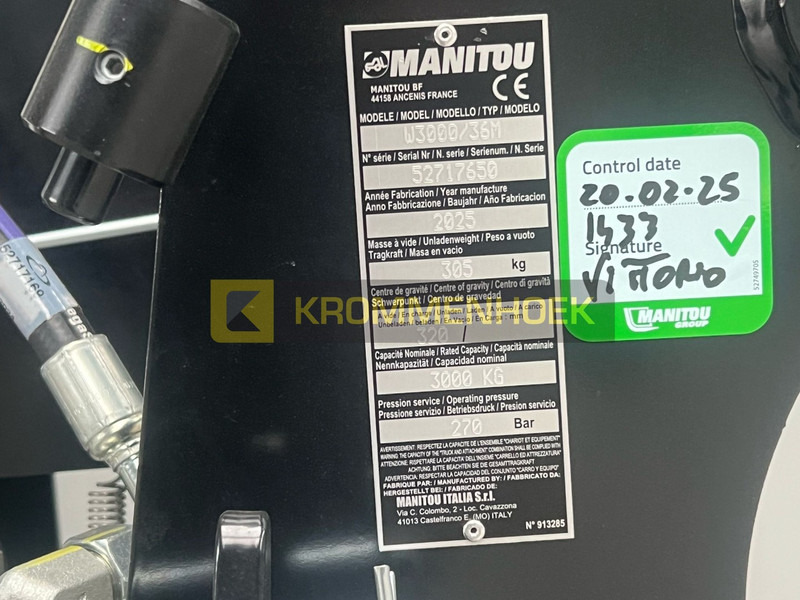 Nový Teleskopický manipulátor Manitou W3000/36M: obrázek 7