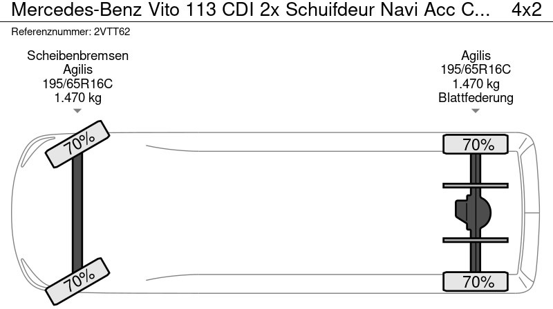Mercedes-Benz Vito 113 CDI 2x Schuifdeur Navi Acc Cruise 1e Eigenaar Origi NL VERKOCHT! - Malá dodávka: obrázek 5 Mercedes-Benz Vito 113 CDI 2x Schuifdeur Navi Acc Cruise 1e Eigenaar Origi NL VERKOCHT! - Malá dodávka: obrázek 5