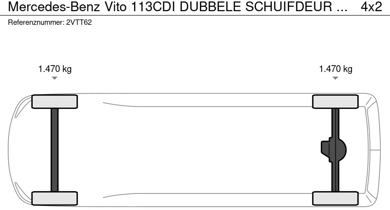 Malá dodávka Mercedes-Benz Vito 113CDI DUBBELE SCHUIFDEUR AIRCO: obrázek 18
