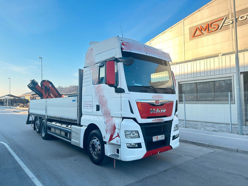 MAN TGX 26.440 - Nákladní automobil valníkový/ Plošinový, Auto s hydraulickou rukou: obrázek 1 MAN TGX 26.440 - Nákladní automobil valníkový/ Plošinový, Auto s hydraulickou rukou: obrázek 1