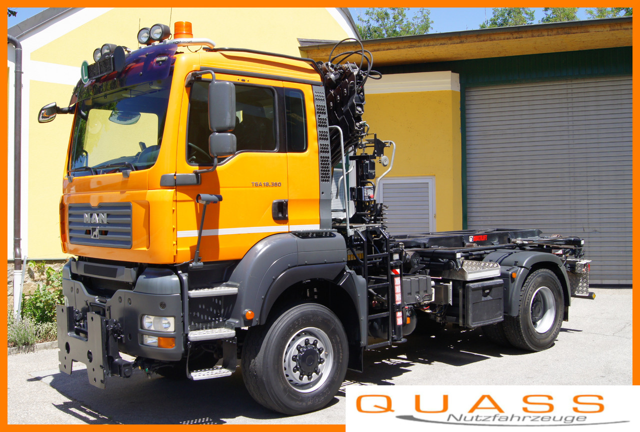 MAN TGA 18.360 BL 4x4/Euro4/TÜV/HIAB 111 korbfähig/MULTILIFT/Winterdienst - Nákladní auto - kabelový systém, Auto s hydraulickou rukou: obrázek 1 MAN TGA 18.360 BL 4x4/Euro4/TÜV/HIAB 111 korbfähig/MULTILIFT/Winterdienst - Nákladní auto - kabelový systém, Auto s hydraulickou rukou: obrázek 1