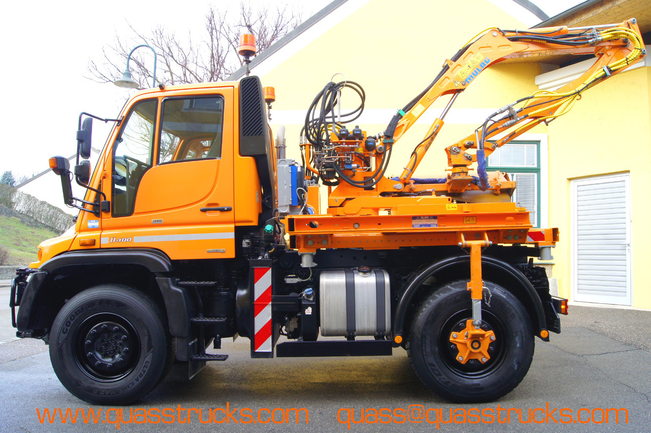 MERCEDES-BENZ Unimog U 400/TÜV/Hydrostat/Mähtür +MULAG MHU 800 - Sklápěč: obrázek 3 MERCEDES-BENZ Unimog U 400/TÜV/Hydrostat/Mähtür +MULAG MHU 800 - Sklápěč: obrázek 3