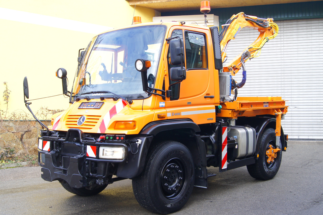 MERCEDES-BENZ Unimog U 400/TÜV/Hydrostat/Mähtür +MULAG MHU 800 - Sklápěč: obrázek 2 MERCEDES-BENZ Unimog U 400/TÜV/Hydrostat/Mähtür +MULAG MHU 800 - Sklápěč: obrázek 2