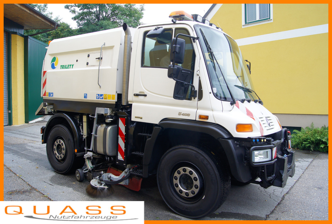 MERCEDES-BENZ Unimog U400 + TRILETY Kehrmaschine/TÜV/EUR4/Leistungshydraulik - Zametací vůz: obrázek 1 MERCEDES-BENZ Unimog U400 + TRILETY Kehrmaschine/TÜV/EUR4/Leistungshydraulik - Zametací vůz: obrázek 1