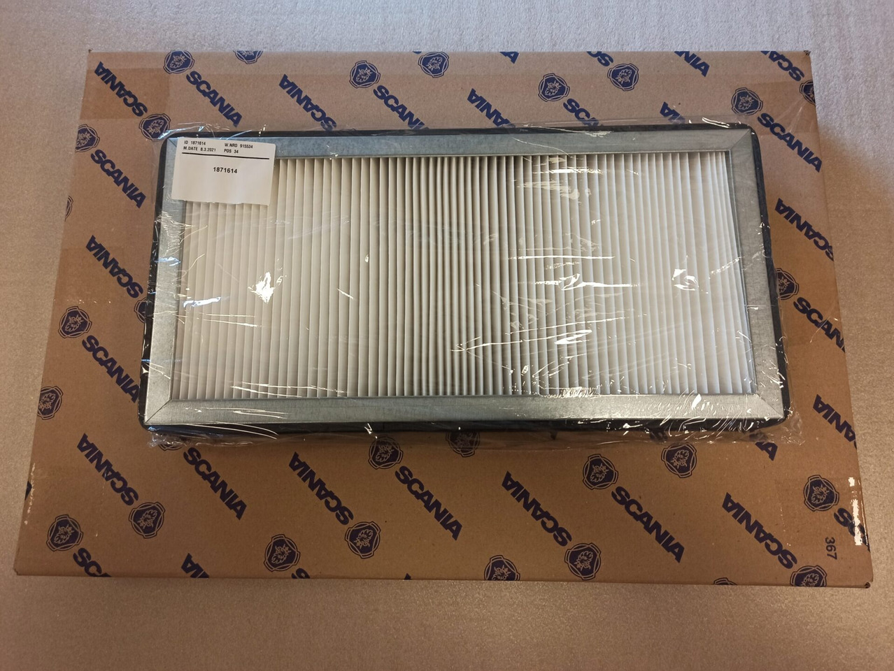 SCANIA AIR FILTER - 1871614 - Salónový filtr pro Nákladní auto: obrázek 1 SCANIA AIR FILTER - 1871614 - Salónový filtr pro Nákladní auto: obrázek 1