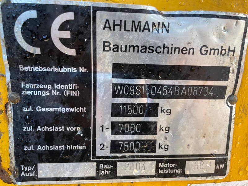 Kolový nakladač Ahlmann AS150: obrázek 8