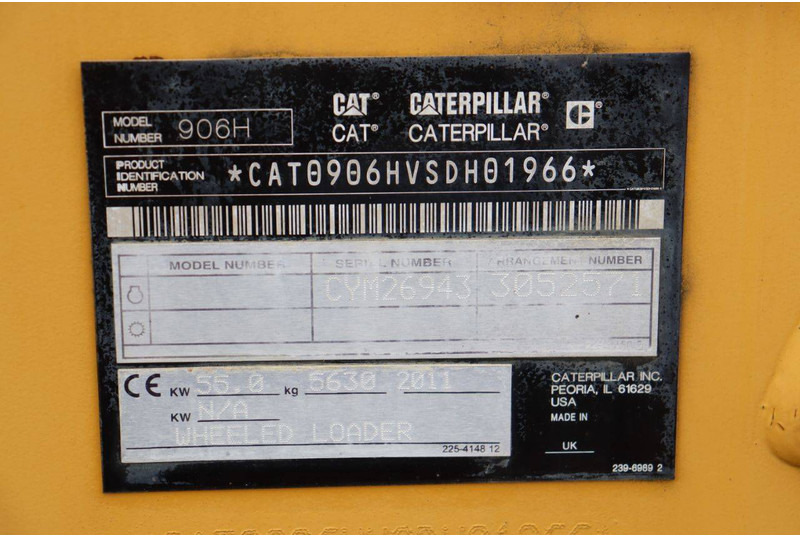 Kolový nakladač Caterpillar 906H: obrázek 18