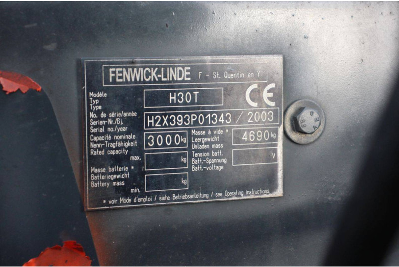 Plynový vysokozdvižný vozík Linde H30T: obrázek 14