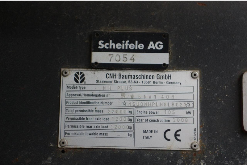 Kolesové rýpadlo New Holland MH5 Plus: obrázek 17 Kolesové rýpadlo New Holland MH5 Plus: obrázek 17