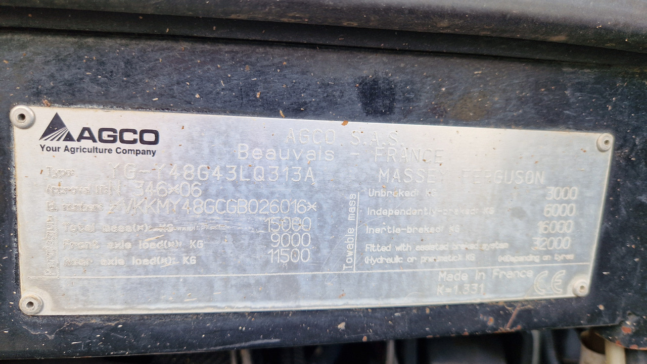 Traktor Massey Ferguson 8737: obrázek 10 Traktor Massey Ferguson 8737: obrázek 10